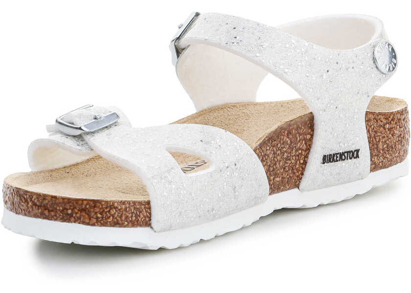 Sandale Birkenstock Sandals Rio Kids Cosmic Sparkle White 1022198 Silver/White Fete (BM 15197749) 3