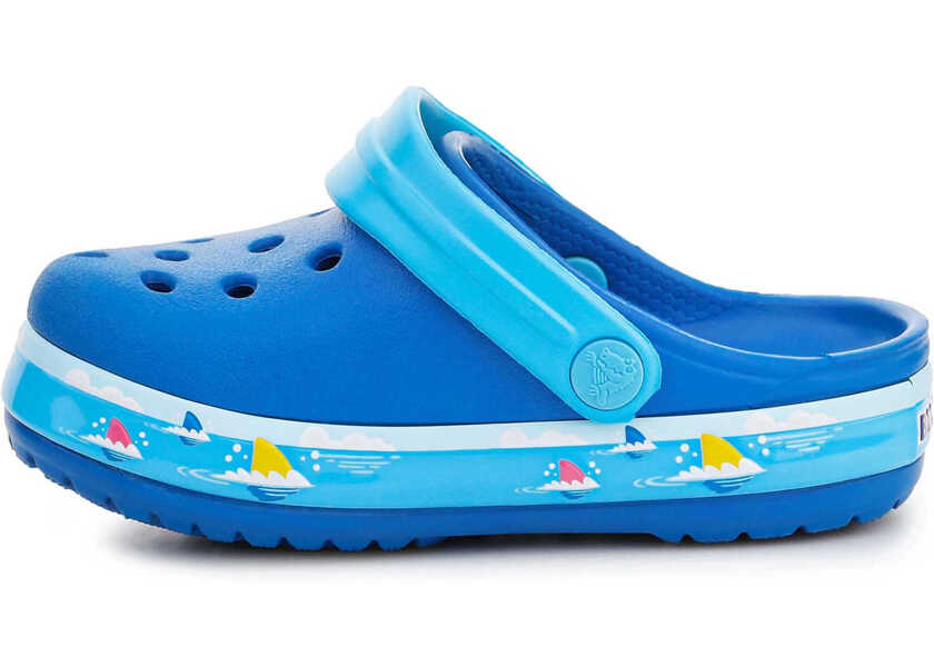 Papuci Crocs FL Babyshark Band Clog T 207066 - 4JL Blue Baieti (BM 15197773) 4
