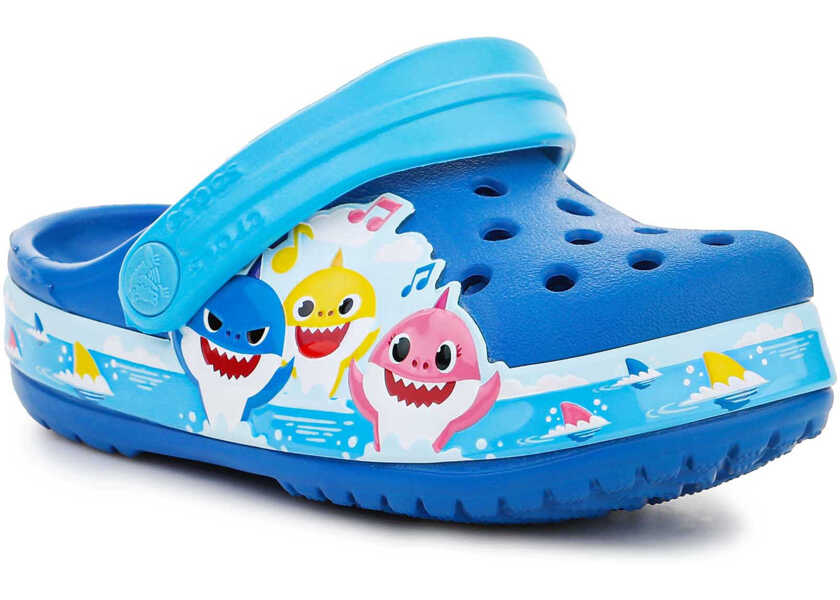 Papuci Crocs FL Babyshark Band Clog T 207066 - 4JL Blue Baieti (BM 15197773) 1