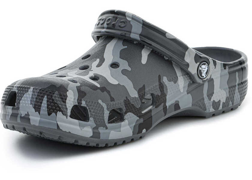 Saboti Crocs Classic Printed Camo Clog Grey Barbati (BM 15197794) 3