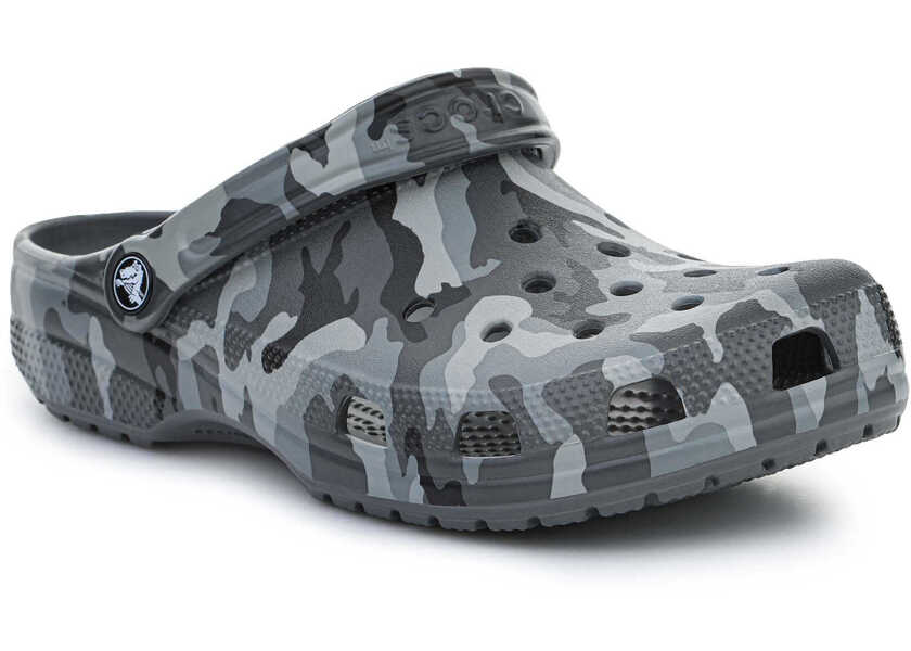 Saboti Crocs Classic Printed Camo Clog Grey Barbati (BM 15197794) 1