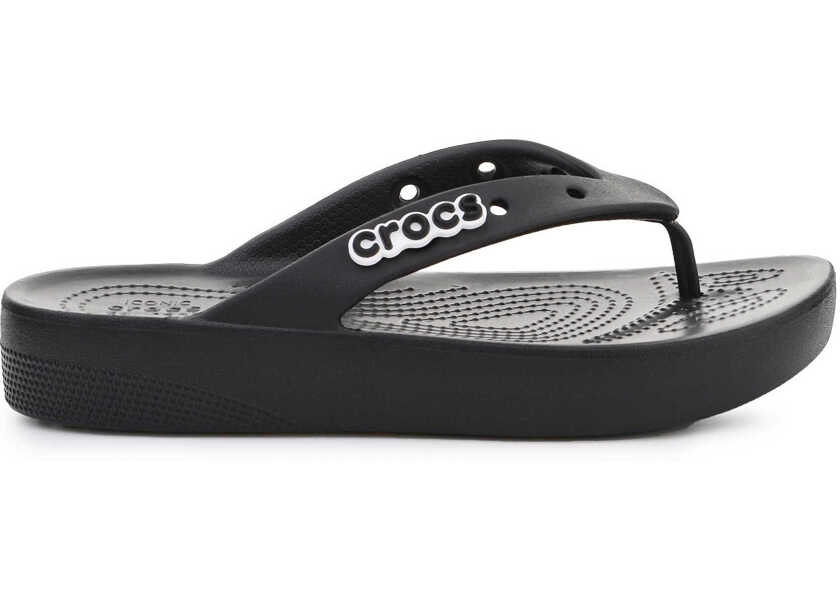 Slapi Crocs Classic Platform Flip W 207714 - 001 Black Femei (BM 15197806) 6