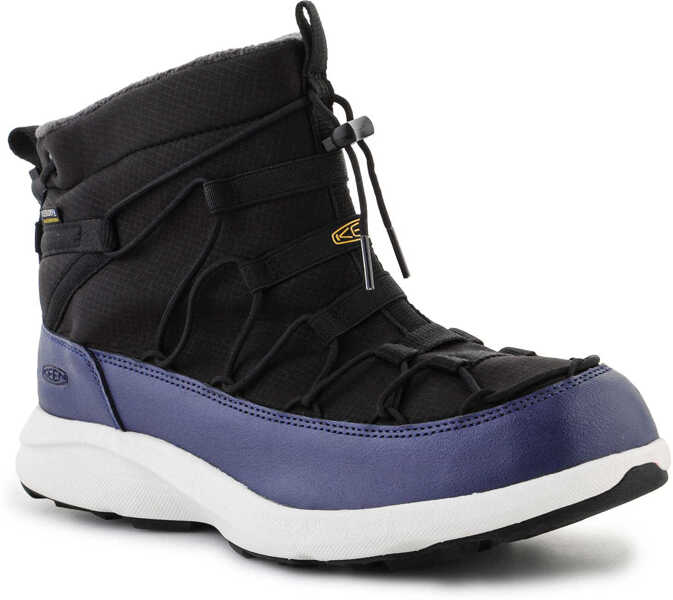 Incaltaminte trekking Keen Uneek Snk Chukka Wp Black/Blue depths Black/Navy Barbati (BM 15198010) 1