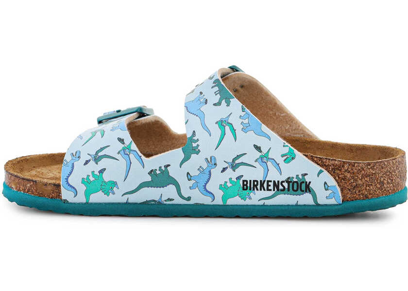 Slapi Birkenstock Arizona Kids BS Big Dino Light Blue 1024342 N/A Baieti (BM 15198097) 2