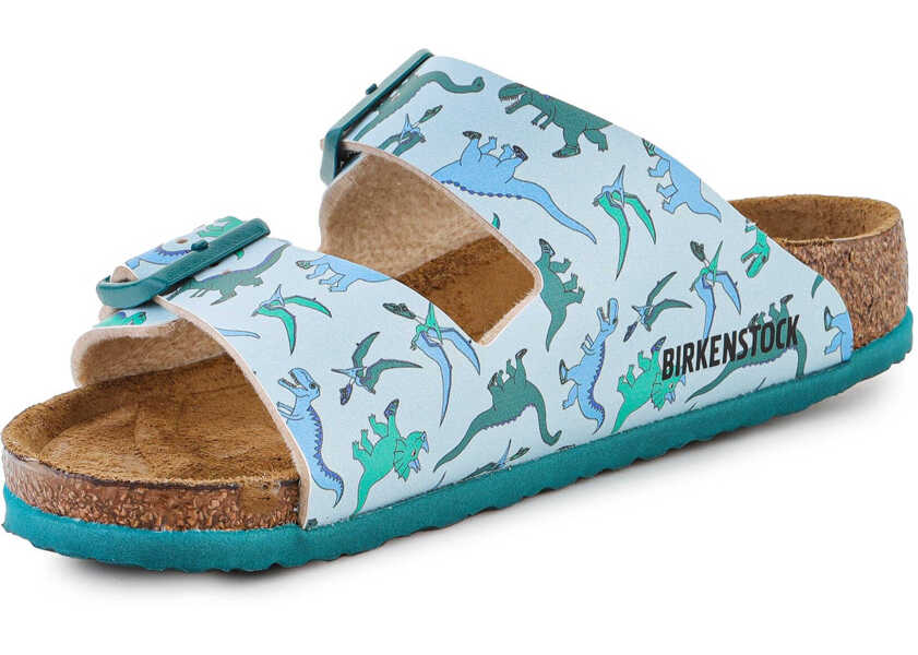 Slapi Birkenstock Arizona Kids BS Big Dino Light Blue 1024342 N/A Baieti (BM 15198097) 4