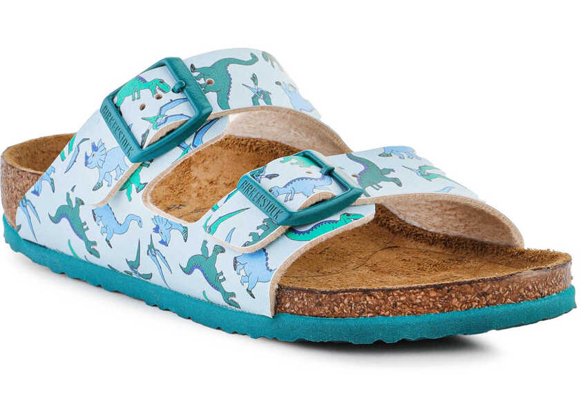 Slapi Birkenstock Arizona Kids BS Big Dino Light Blue 1024342 N/A Baieti (BM 15198097) 1