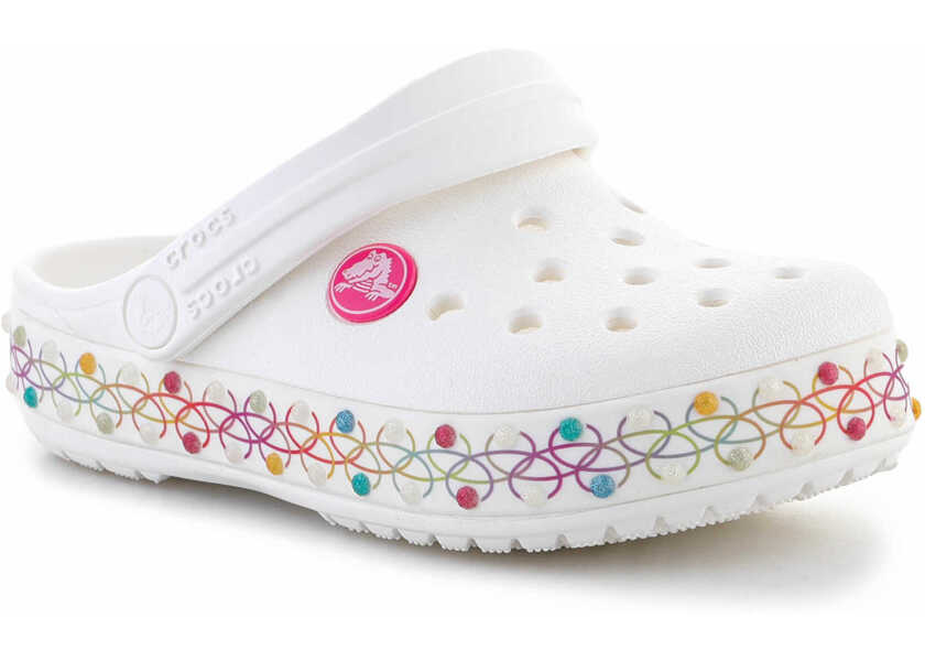 Papuci Crocs Crocband Stretch Necklace CTG White/Multicolor Fete (BM 15198232) 1