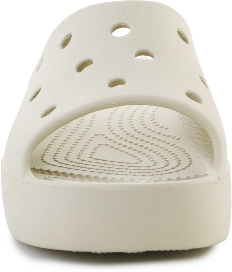 Slapi Crocs Classic Platform Slide 208180 - 2Y2 Beige Femei (BM 15198238) 2
