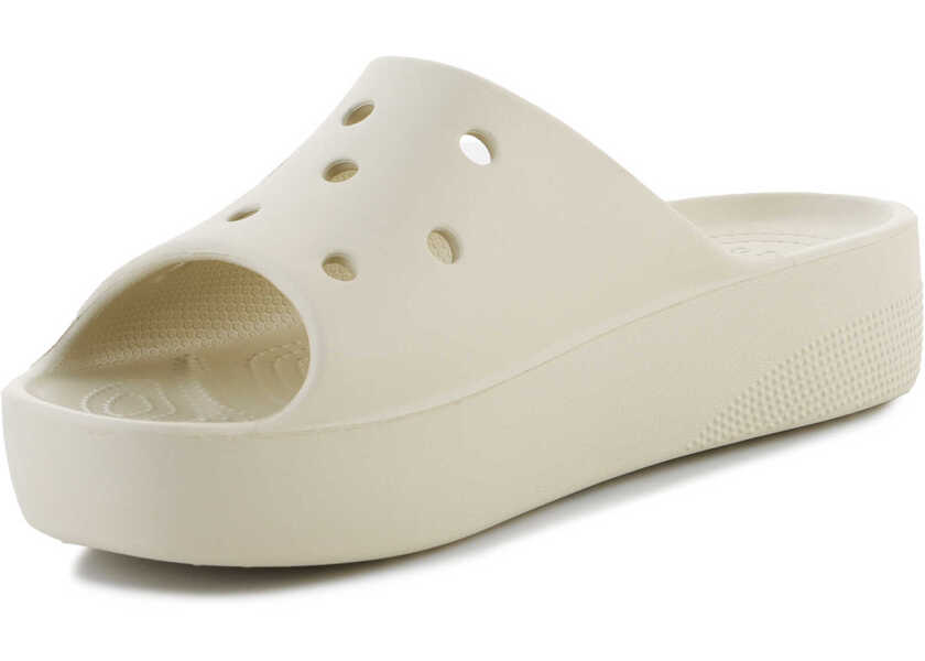 Slapi Crocs Classic Platform Slide 208180 - 2Y2 Beige Femei (BM 15198238) 3