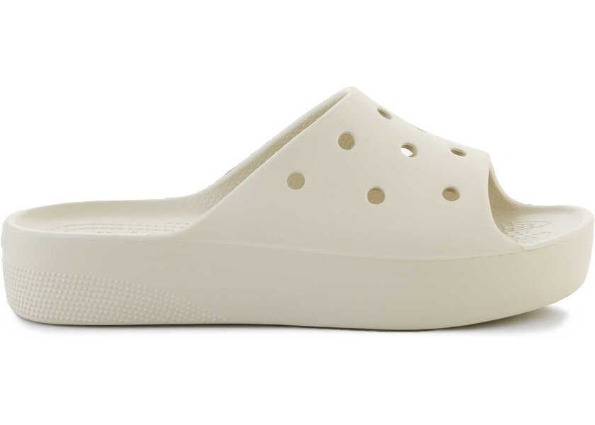 Slapi Crocs Classic Platform Slide 208180 - 2Y2 Beige Femei (BM 15198238) 4