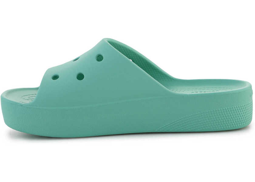 Slapi Crocs Classic Platform Slide Green Femei (BM 15198250) 4