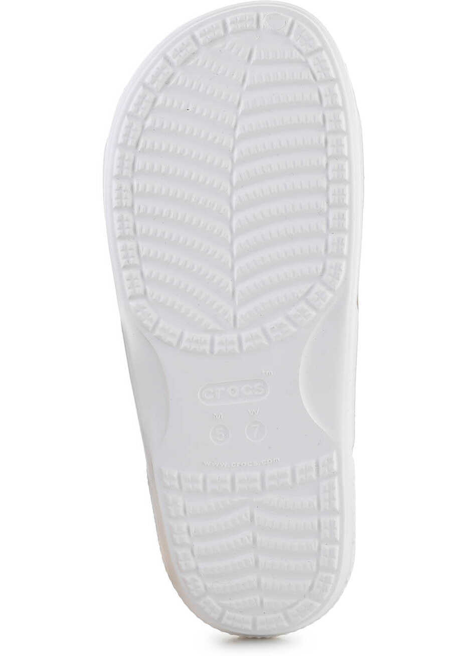 Slapi Crocs Classic Croc Glitter II Sandal Multi Silver/White Femei (BM 15198292) 7