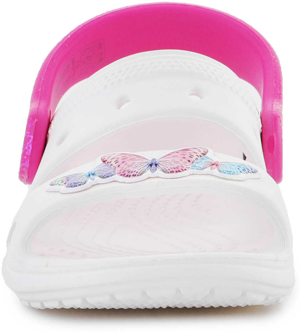 Papuci Crocs Classic Embellished Sandal T 207803 - 100 White/Pink Fete (BM 15198304) 2
