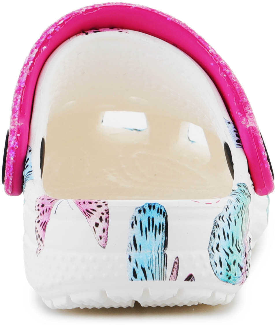 Papuci Crocs Classic Butterfly Clog T White / Multi 208300 - 94S White Fete (BM 15198313) 5