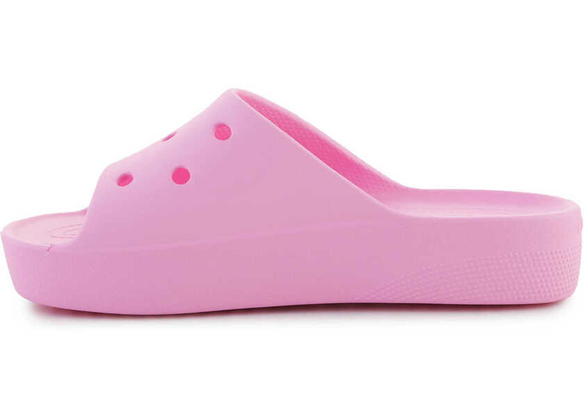 Slapi Crocs Classic Platform Slide 208180 - 6S0 Pink Femei (BM 15198391) 4