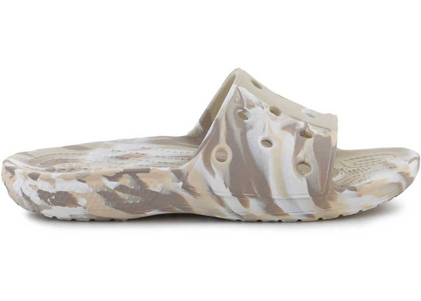 Slapi Crocs Classic Marbled Slide Bone/Multi Beige Barbati (BM 15198469) 6