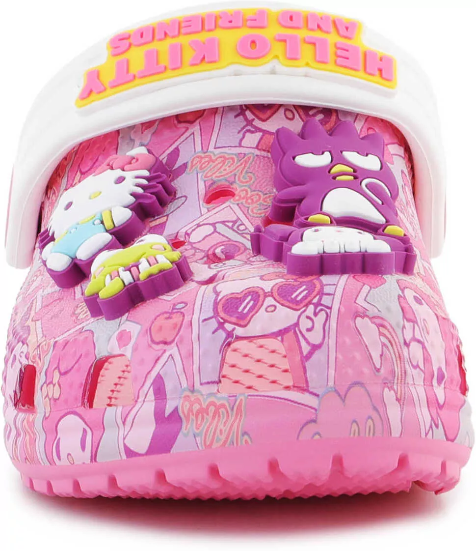 Papuci Crocs KIDS slippers CLASSIC HELLO KITTY CLOG T PINK 208025 - 680 Pink Fete (BM 15198535) 2