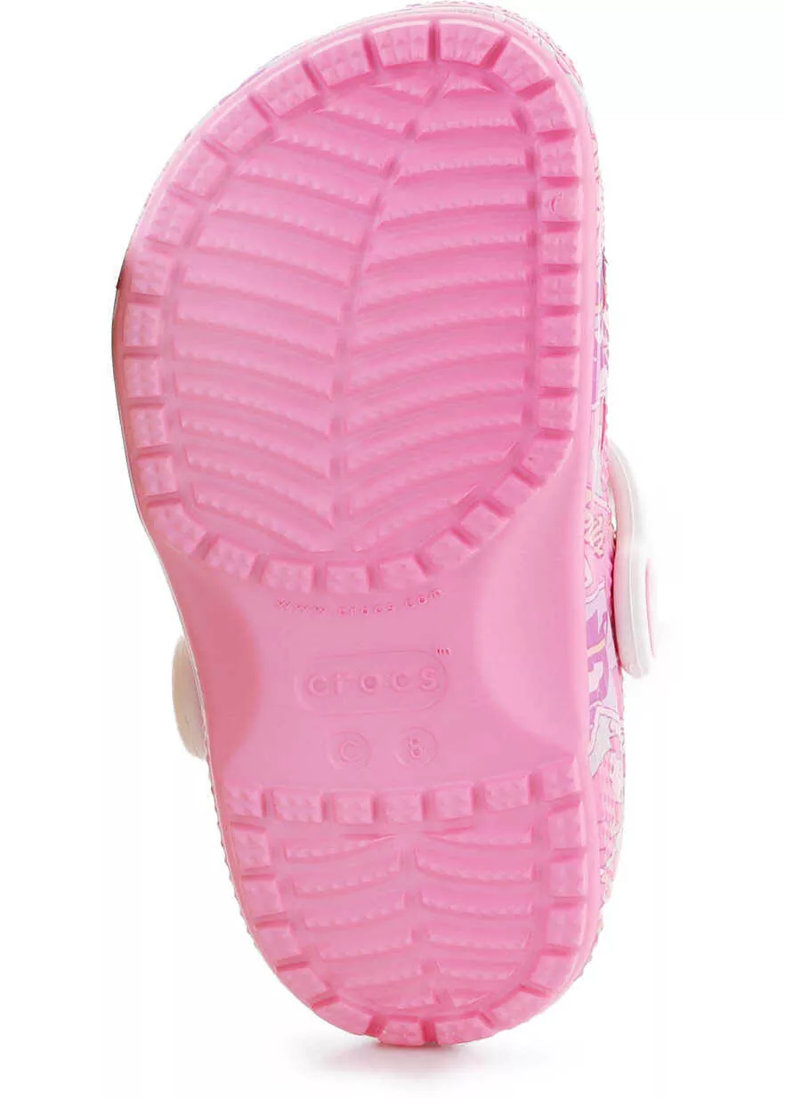 Papuci Crocs KIDS slippers CLASSIC HELLO KITTY CLOG T PINK 208025 - 680 Pink Fete (BM 15198535) 6