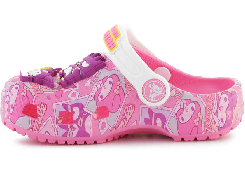 Papuci Crocs KIDS slippers CLASSIC HELLO KITTY CLOG T PINK 208025 - 680 Pink Fete (BM 15198535) 7