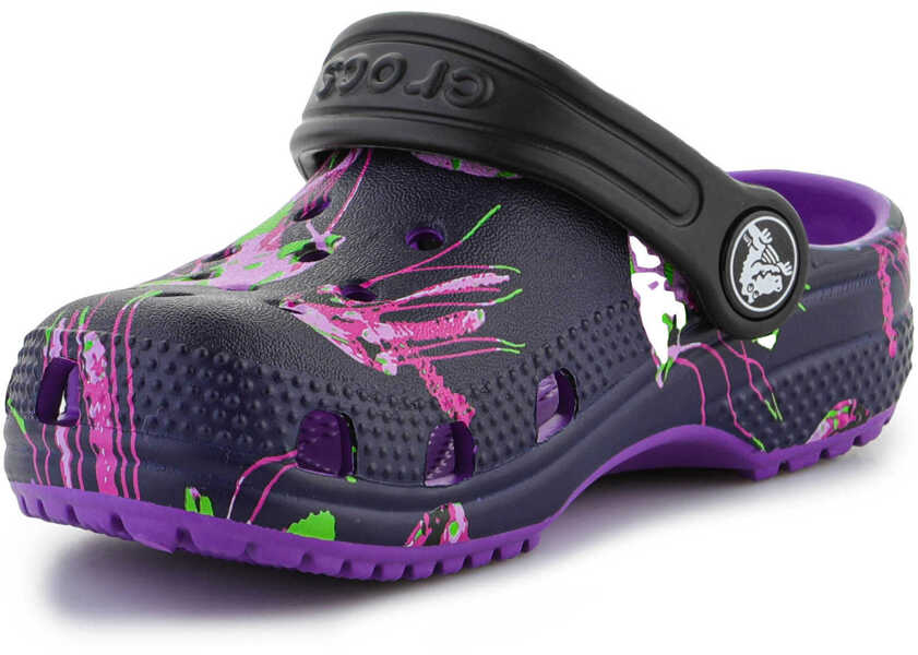 Papuci Crocs KIDS slippers Classic Meta Scape Clog T 208456 - 573 Multicolor/Purple Fete (BM 15198553) 3