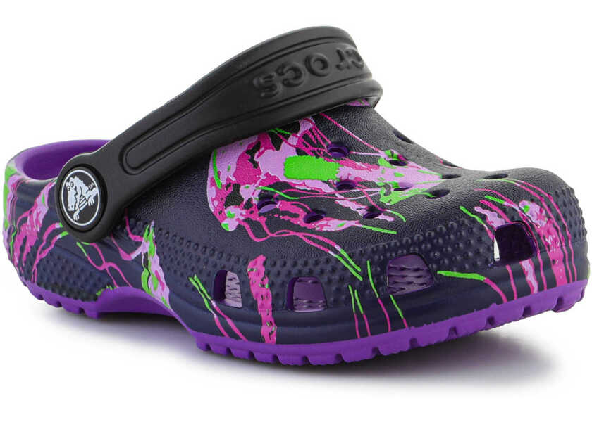 Papuci Crocs KIDS slippers Classic Meta Scape Clog T 208456 - 573 Multicolor/Purple Fete (BM 15198553) 1