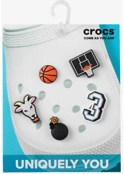 Slapi Crocs Jibbitz Basketball Star 5 Pack Multicolor Baieti (BM 15198685) 1