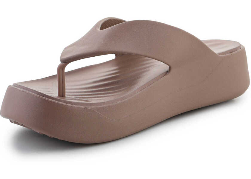 Slapi Crocs Gataway Platform Flip Beige Femei (BM 15198820) 2