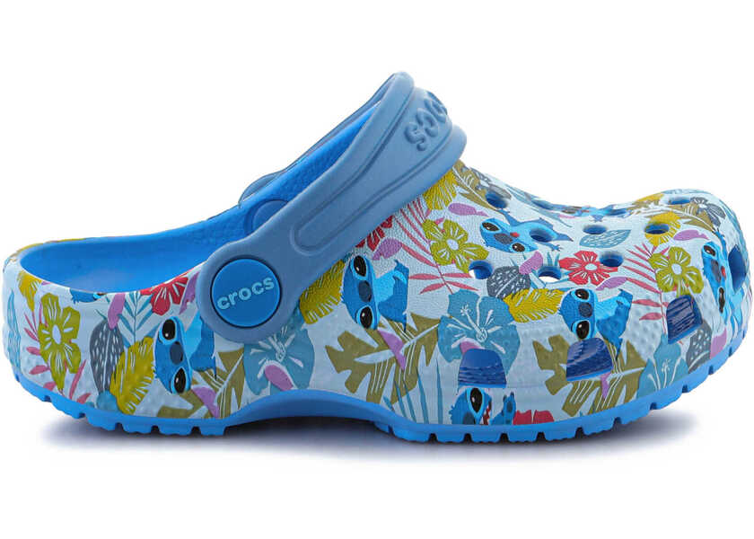 Slapi Crocs Toddlers Disney Stitch Classic Clog Multicolor Baieti (BM 15198940) 4
