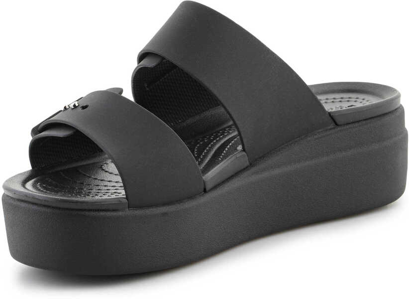 Slapi Crocs Brooklyn Low Wedge Sandal Black Femei (BM 15198946) 2