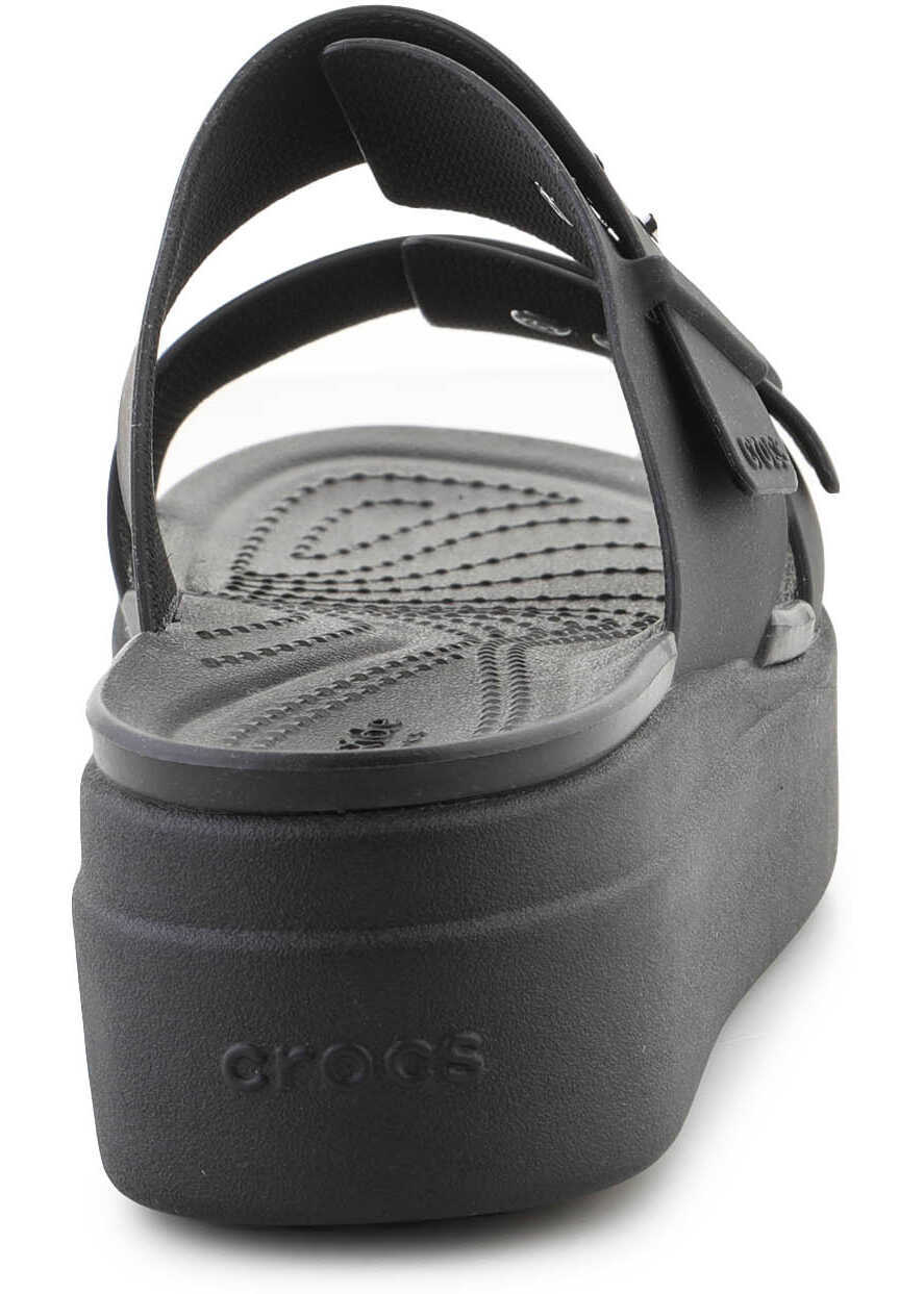 Slapi Crocs Brooklyn Low Wedge Sandal Black Femei (BM 15198946) 3