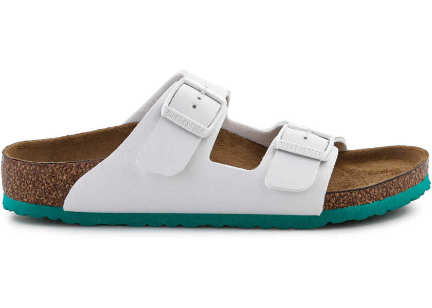 Papuci Birkenstock Arizona Kids BS White/Green Fete (BM 15198994) 6