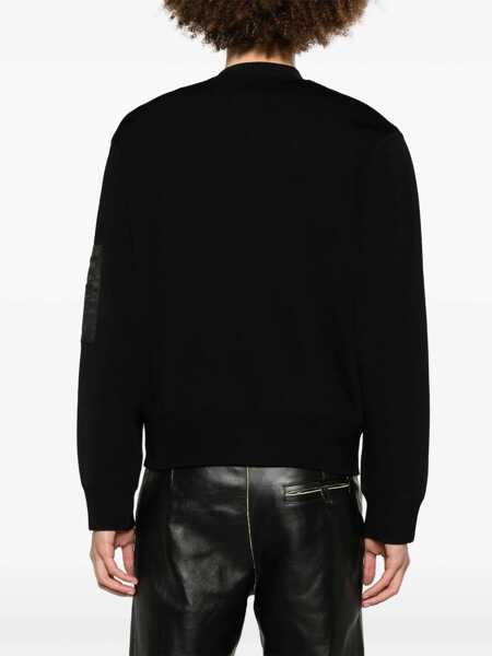 Bluze de trening Neil Barrett Reversible Baggy Fit Sweatshirt Black Barbati (BM 15200506) 4