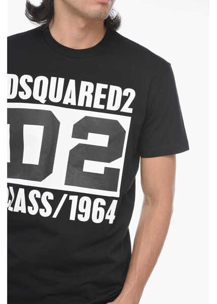 Tricouri DSQUARED2 Cool Fit T-Shirt With Logo Print Black Barbati (BM 15200509) 3