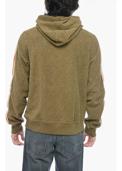 Bluze de trening Diesel Chenille Contrasting Band S-Ginbero Hoodie Green Barbati (BM 15200563) 2