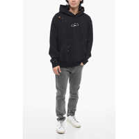 Topuri Diesel pentru Barbati - Bluze de trening Diesel Distressed Effect S-Macs-L2 Hoodie With Embroidered Logo Black Barbati (BM 15200569) - B-mall.ro
