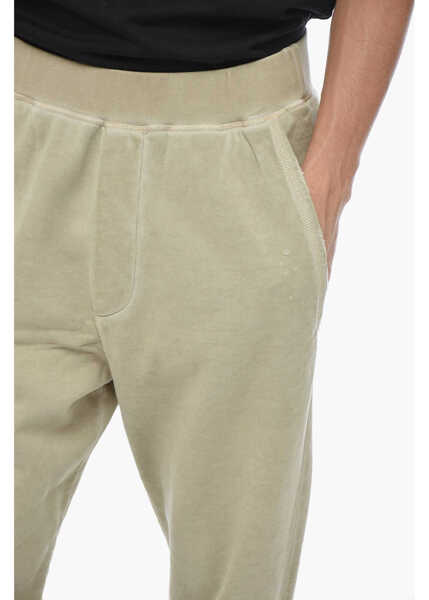 Pantaloni de trening DSQUARED2 Relax Dean Fit Joggers With Distressed Detail Beige Barbati (BM 15200581) 3