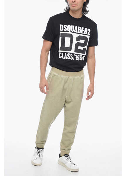 Pantaloni de trening DSQUARED2 Relax Dean Fit Joggers With Distressed Detail Beige Barbati (BM 15200581) 4