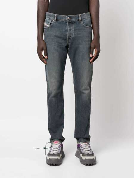 Blugi drepti Diesel Straight-Leg D-Sark Denims L.32 Blue Barbati (BM 15200761) 3