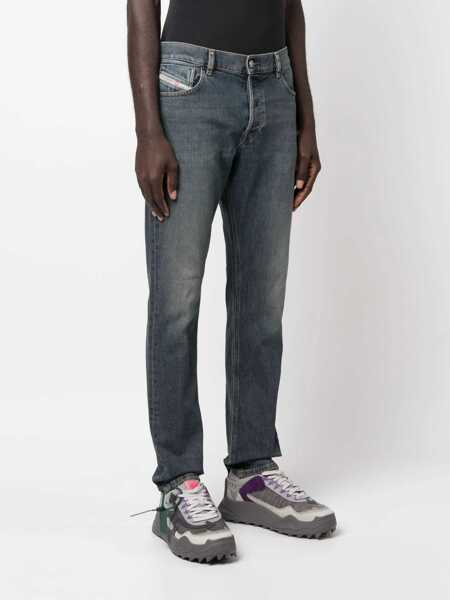 Blugi drepti Diesel Straight-Leg D-Sark Denims L.32 Blue Barbati (BM 15200761) 4