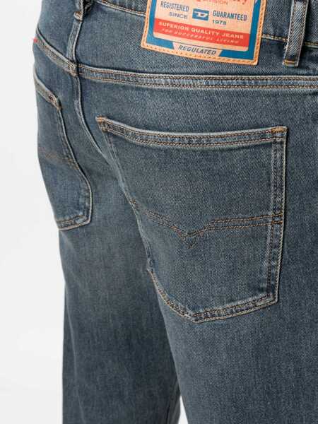 Blugi drepti Diesel Straight-Leg D-Sark Denims L.32 Blue Barbati (BM 15200761) 5