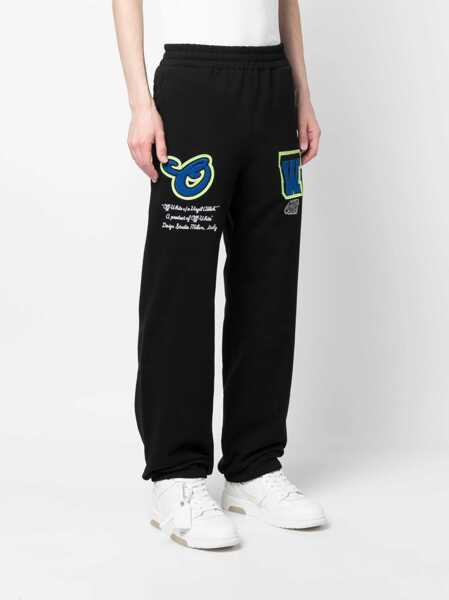 Pantaloni de trening Off-White Embroidered Vars Joggers With Patchwork Black Barbati (BM 15200890) 3