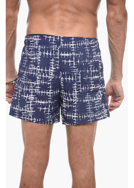 Bermude CORNELIANI Abstract-Patterned Boxer Swimshort Blue Barbati (BM 15200923) 2