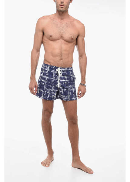 Bermude CORNELIANI Abstract-Patterned Boxer Swimshort Blue Barbati (BM 15200923) 4