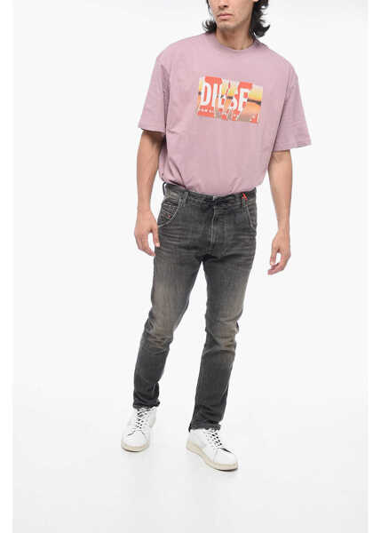 Blugi drepti Diesel Joggjeans Distressed Krooley Jogger Denims Black Barbati (BM 15200929) 4