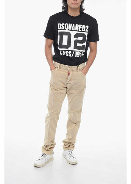 Blugi drepti DSQUARED2 Cool Guy Corduroy Jeans Beige Barbati (BM 15200971) 3