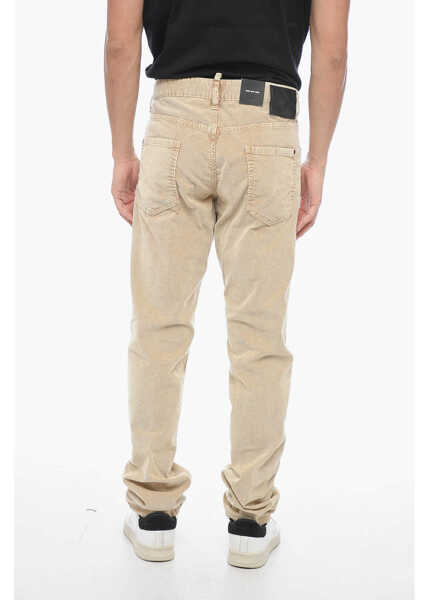 Blugi drepti DSQUARED2 Cool Guy Corduroy Jeans Beige Barbati (BM 15200971) 4