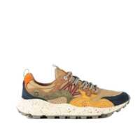 Sneakers Flower Mountain Yamano 3 Sneakers In Suede And Nylon Navy Blue And Cream Barbati