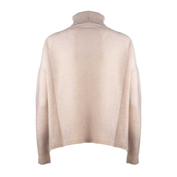Pulovere BASE Base Antique Pink Extra Fine Merino Wool Turtleneck Sweater PINK Femei (BM 15204673) 2
