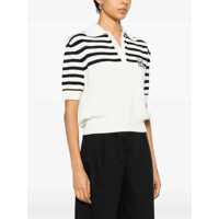 Tricouri Polo Givenchy Dama - Tricouri Polo Givenchy Givenchy Cropped Polo-Sweater WHITE/NAVY Femei (BM 15205027) - B-mall.ro
