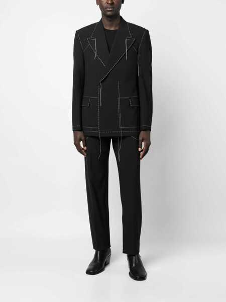 Pantaloni eleganti Off-White Tailoring Pants With Stitch Detailing Black Barbati (BM 15208177) 2